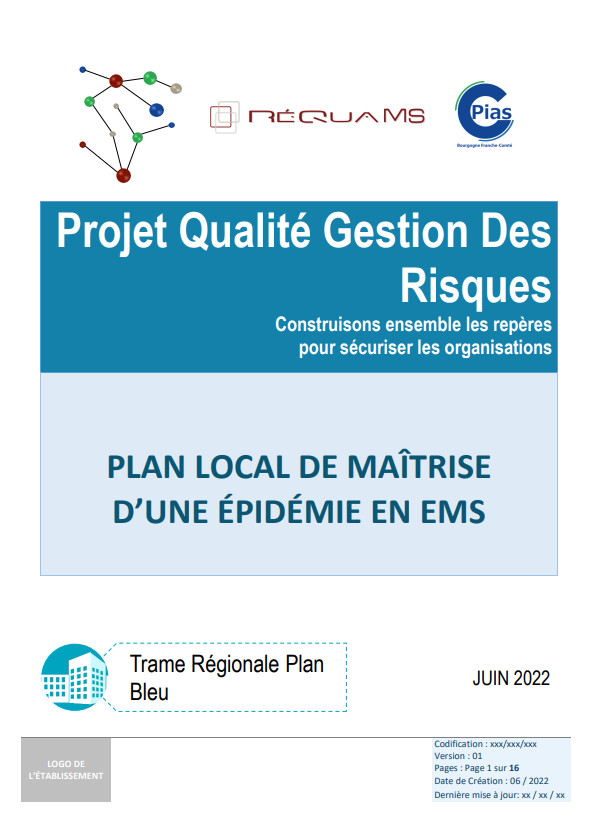 Plan local de ma�trise d'une �pid�mie en EMS